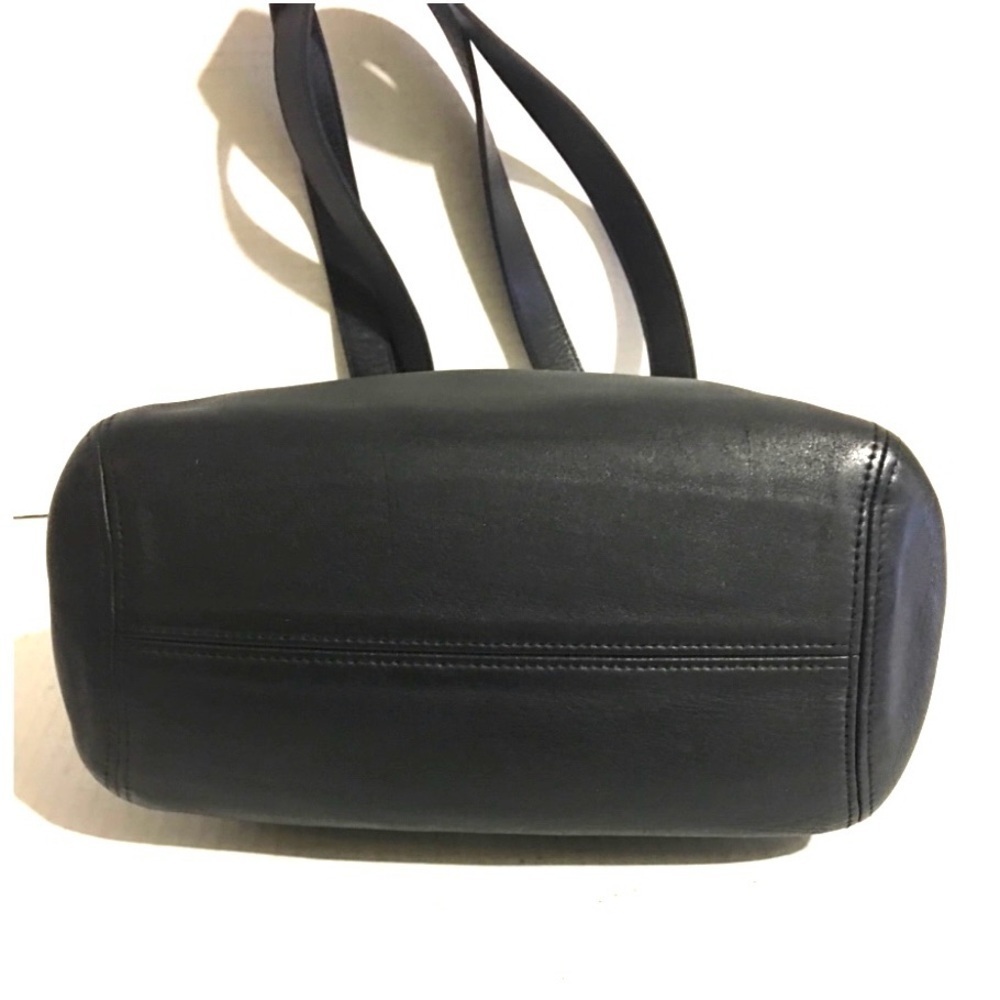 Coach vintage black leather shoulder handbag - Picture 5 of 11